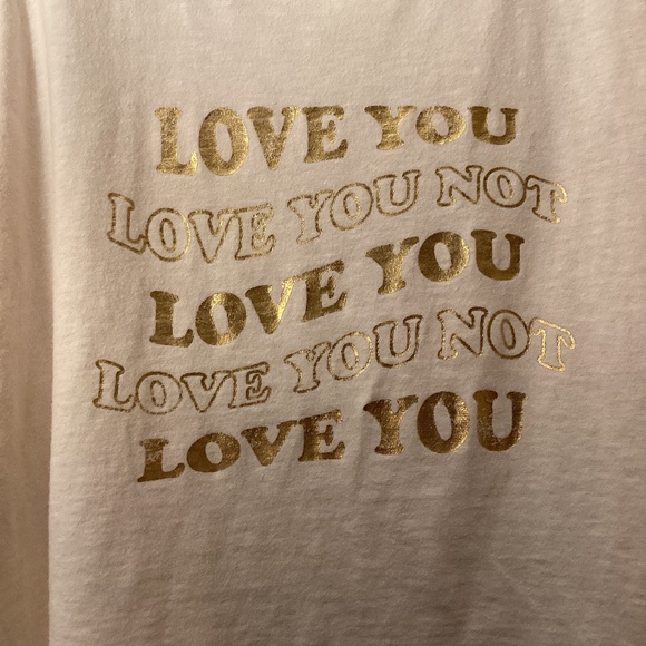 Aerie Love Me, Love Me Not Graphic Tee Shirt Size Medium - Picture 2 of 8
